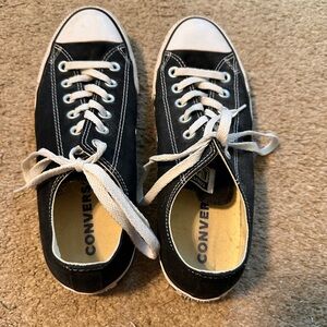 Converse Black and White Canvas Sneakers